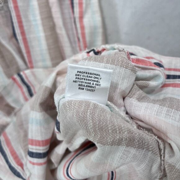 MISA Los Angeles Dress Women M Cream Idonia Striped Prairie Boho Maxi Fairy NEW - Picture 6 of 12